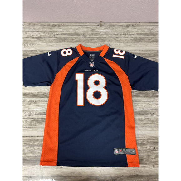 Nike On Field Peyton Manning Denver Broncos Youth Jersey Size L NFL - Picture 4 of 9